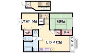 山陽曽根駅 徒歩9分 2階の物件間取画像